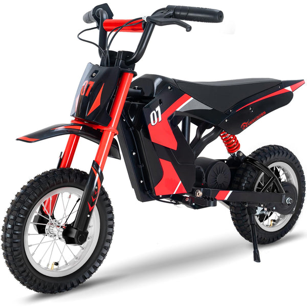 EVERCROSS EV12M PRO Kids Ride On Motorcycle, Electric Motorcycle with 300W Motor, 9.3Miles Long-Range, 12'' Pneumatic Tire, Bluetooth Music, Colorful Lights, Motor Cross for Ages 3-12 Children