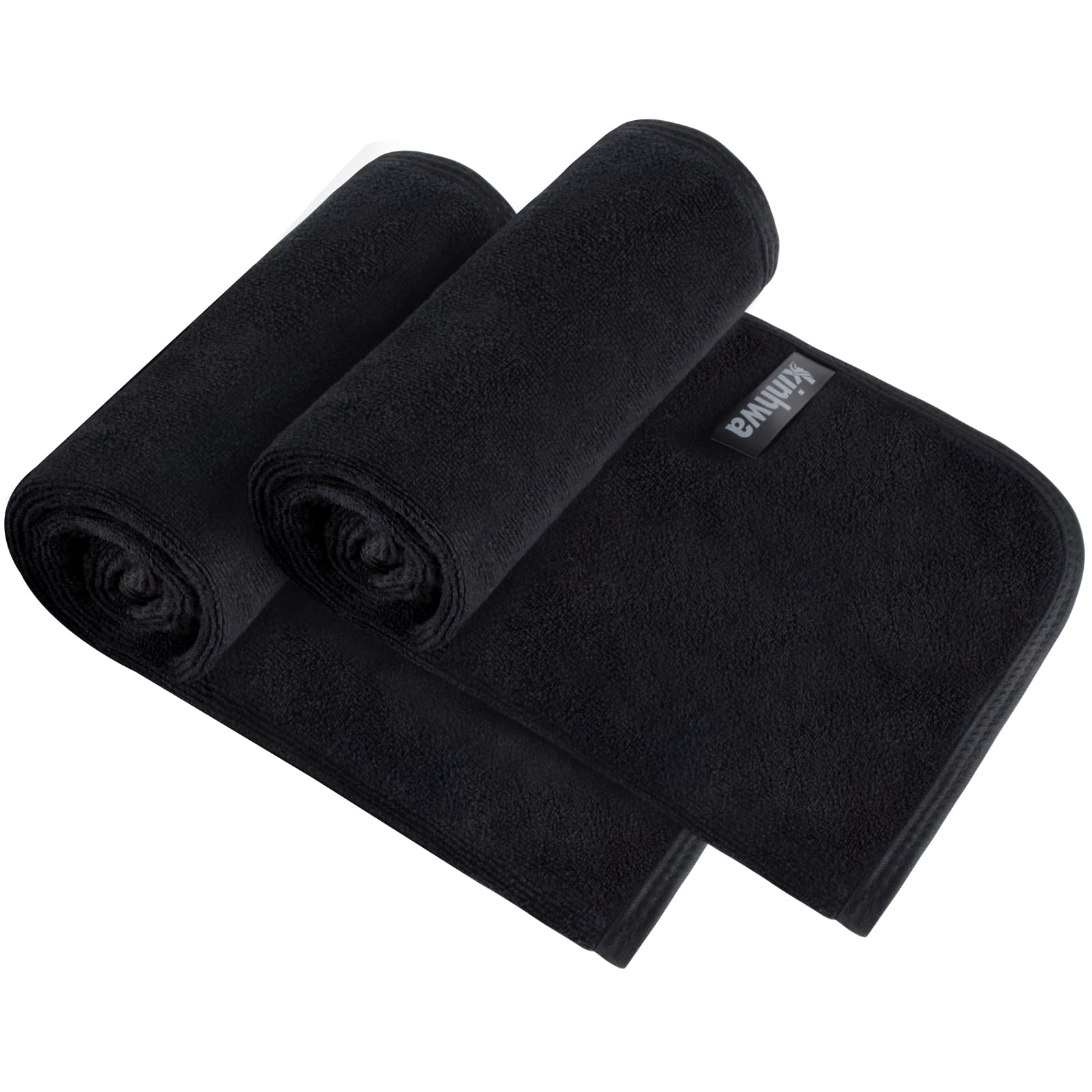 KinHwa Microfibre Soft Hand Towels for Bathroom Abosorbent Small Guest Towels Thick Face Towels 30cm x 50cm Fast Drying Washcloth for Bath, Spa, Gym