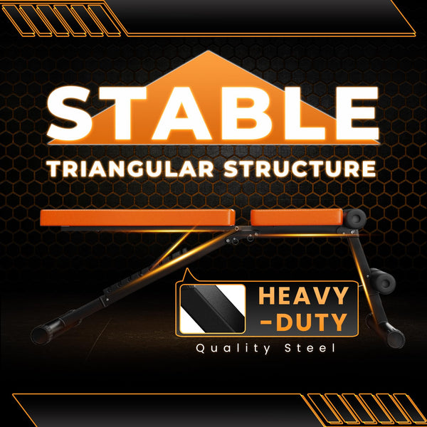 naspaluro Weight Bench Adjustable, Full Body Exercise Folding Fitness Workout Bench with 7 Positions, Exercise Bench for Weight Lifting & Sit Up Abdominal Supine Board Flat Home Gym