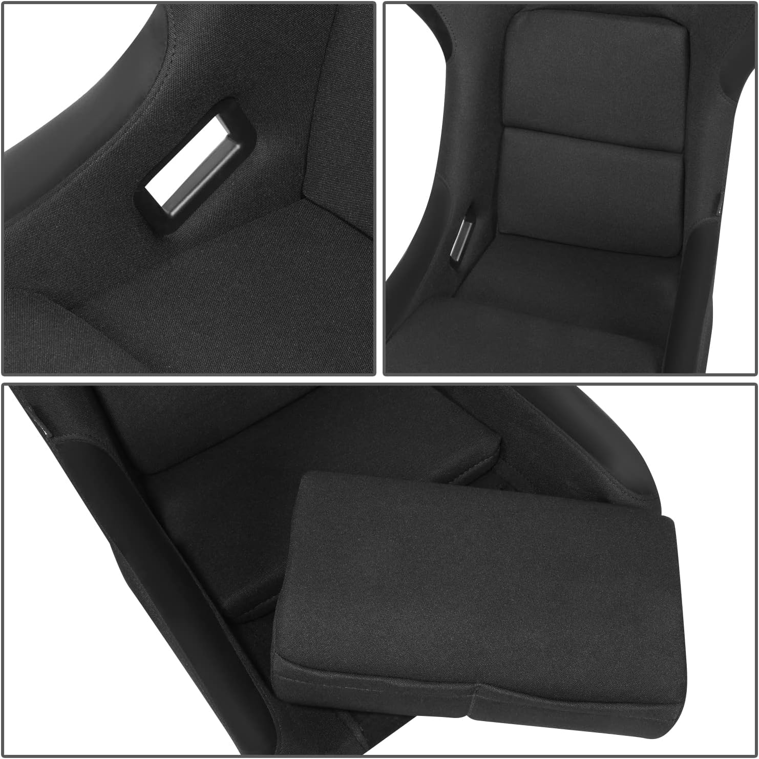 UK STOCK NRG INNOVATIONS PRISMA x1 Universal Sports Bucket Seat with Hard Back Fibreglass FRP-300 LARGE