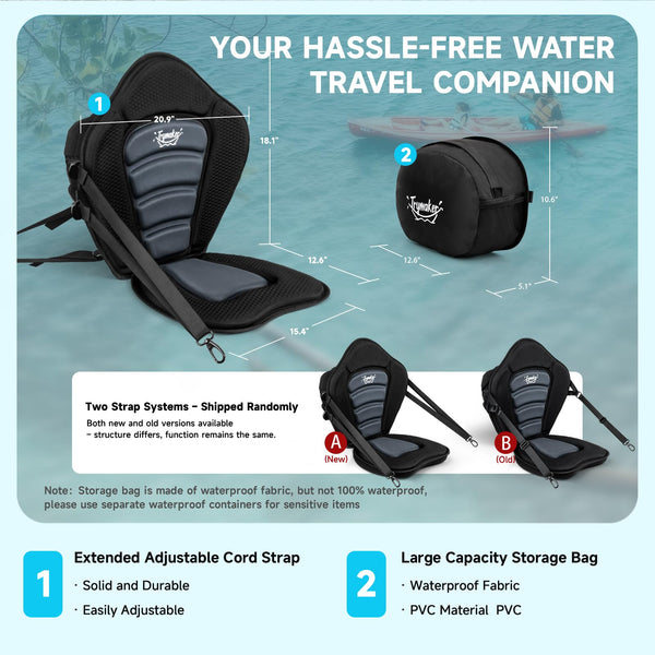 Trymaker Paddle Board Seat, Universal Kayak Seats for Paddleboard, Adjustable Sup Seat Paddle Board Seat