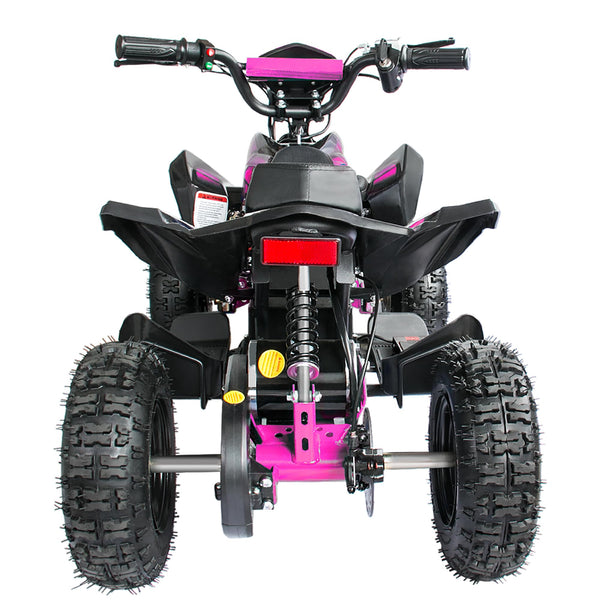 Zorax 36V 1000W Yellow 6'' Tyre Battery Powered Kids Mini ATV Quad Bike (Foot Brake - 3 Speeds - LED Light - Forward/Neutral/Reverse - CE Approved - MAX Capacity: 65KGS) Children's Electric Ride on