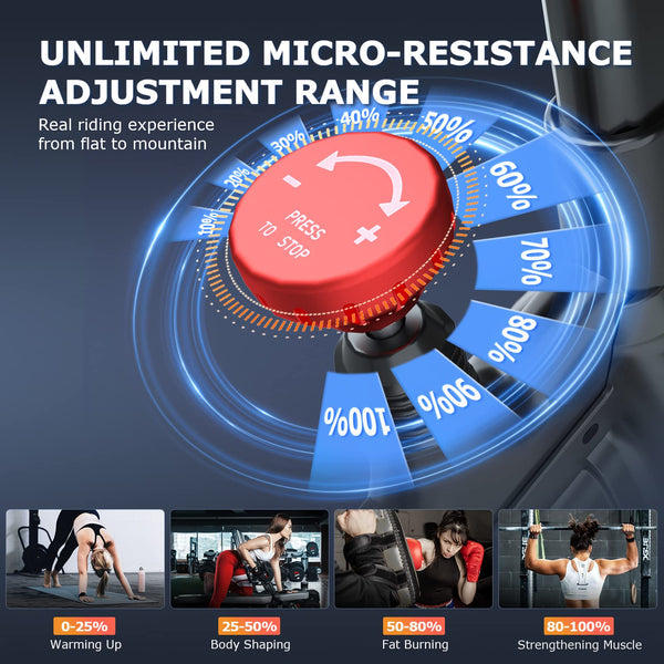 Wenoker Exercise Bike Indoor Cycling, Spin Bike Exercise Equipment for Home Gym Use with LCD Display & Tablet Holder Fitness Workout Cardio Training Machine