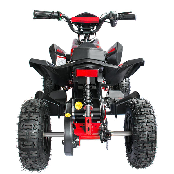 Zorax 36V 1000W Yellow 6'' Tyre Battery Powered Kids Mini ATV Quad Bike (Foot Brake - 3 Speeds - LED Light - Forward/Neutral/Reverse - CE Approved - MAX Capacity: 65KGS) Children's Electric Ride on