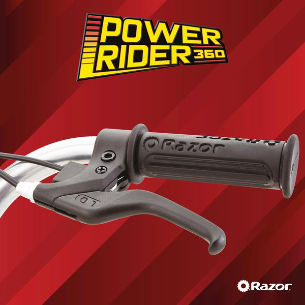 Razor PowerRider 360 – Electric Tricycle, Up to 9 mph, Welded Steel Fork, 12V Powered Ride-On for Ages 8 and Up