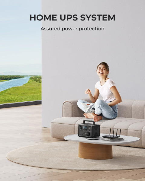 BLUETTI EB3A Portable Power Station, 268Wh LiFePO4 Power Station Battery Backup w/ 2 600W (1200W Surge) AC Outlets, Recharge from 0-80% in 30 Min., Solar Generator for Outdoor Camping