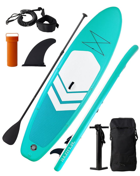 Victoper Inflatable Stand Up Paddle Board Surfboard Complete with Premium Paddle Board Accessories Wide Stable Non-Slip Paddle Boards for All Skill Yoga