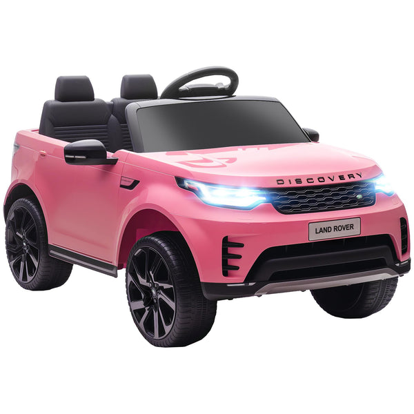 AIYAPLAY Land Rover Discovery Licensed 12V Electric Car for Kids, Ride on SUV with Remote Control, 4 Wheel Suspension System, Slow Start, LED Lights, Music, for 3-6 Years Old, Khaki