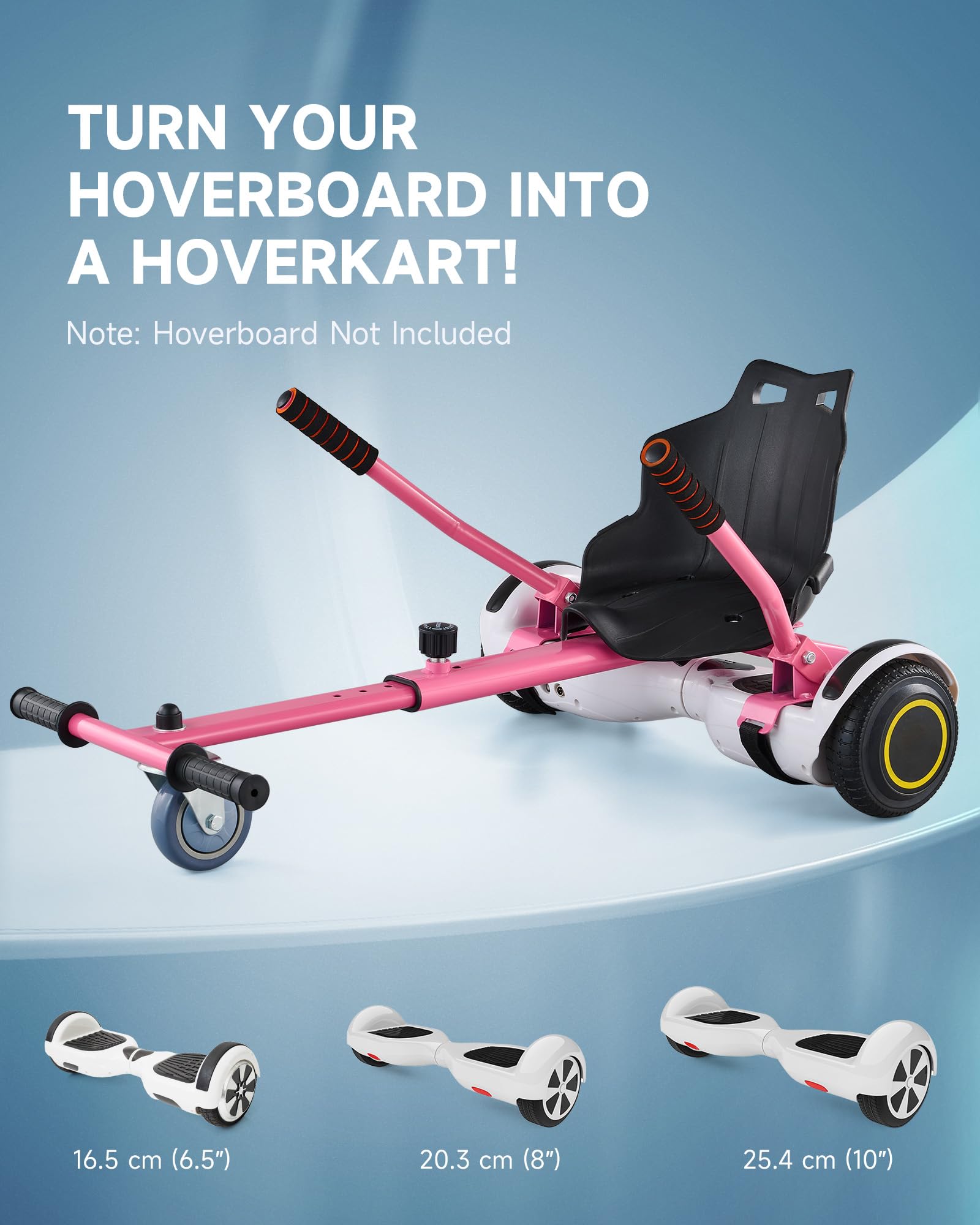 CO-Z Hoverboard Go Kart Adjustable Hoverkart Seat for Electric Self Balancing Scooters Fit Hover Board Sizes 6.5", 8" And 10" Hoverkart For