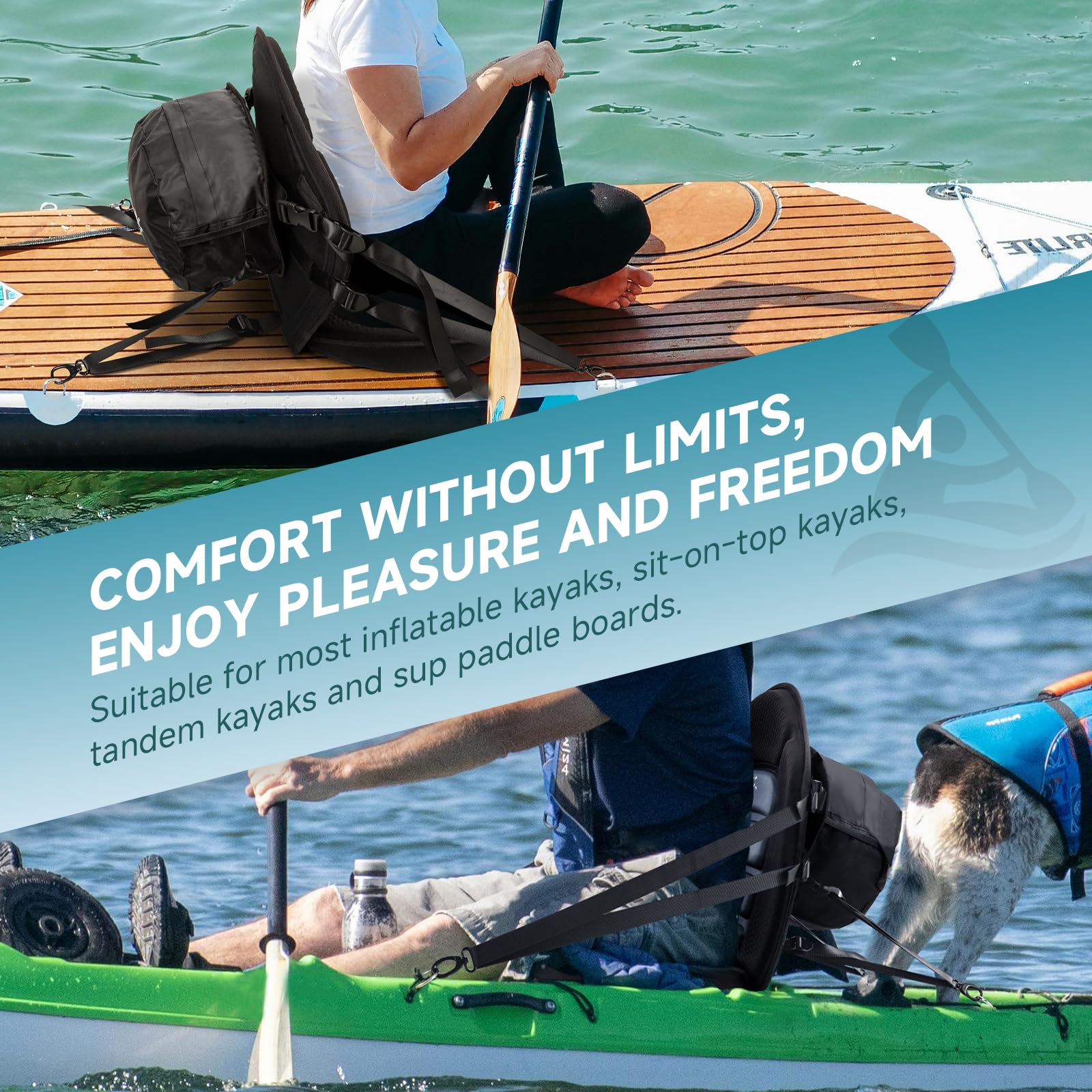 Trymaker Paddle Board Seat, Universal Kayak Seats for Paddleboard, Adjustable Sup Seat Paddle Board Seat