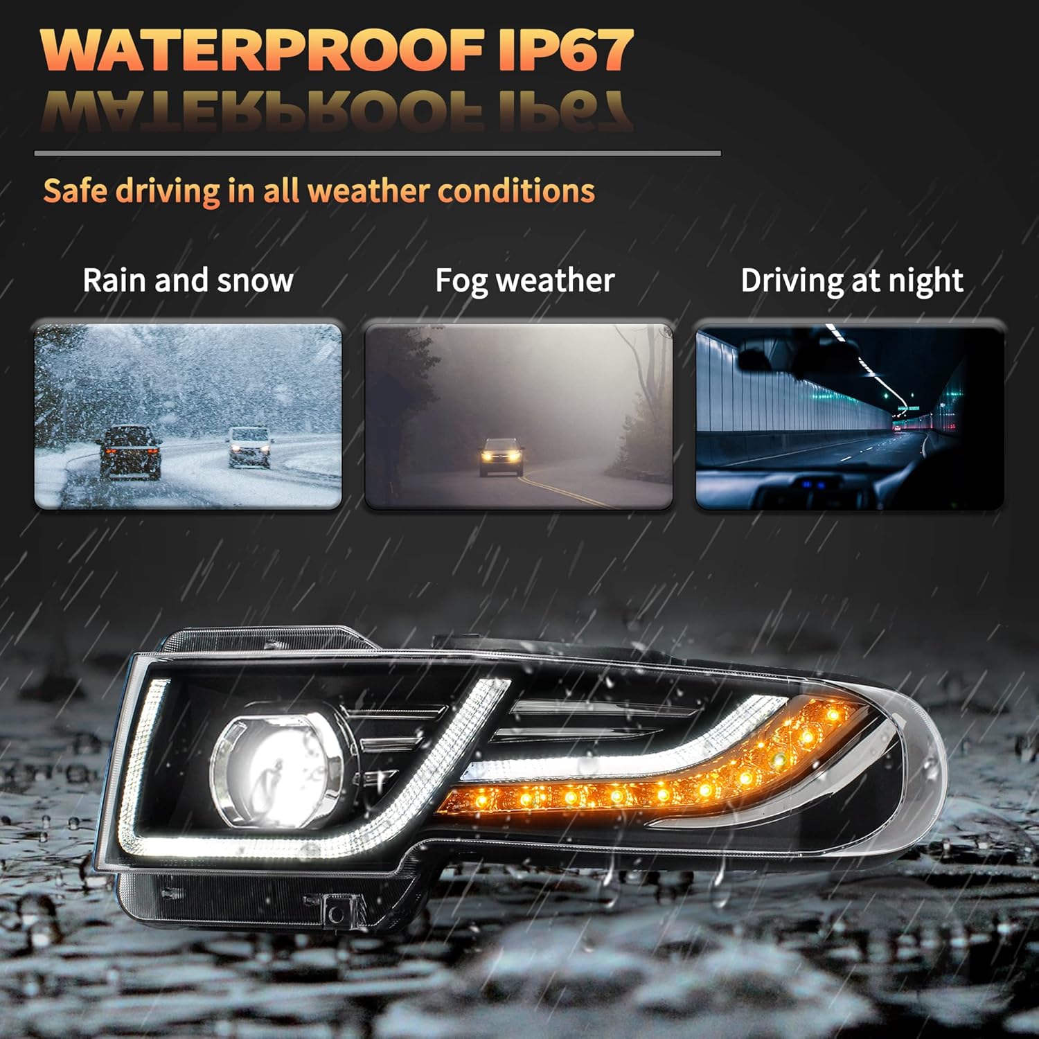 VLAND Rear Lights Compatible wth FJ Cruiser 2007-2023, Driver & Passenger Side