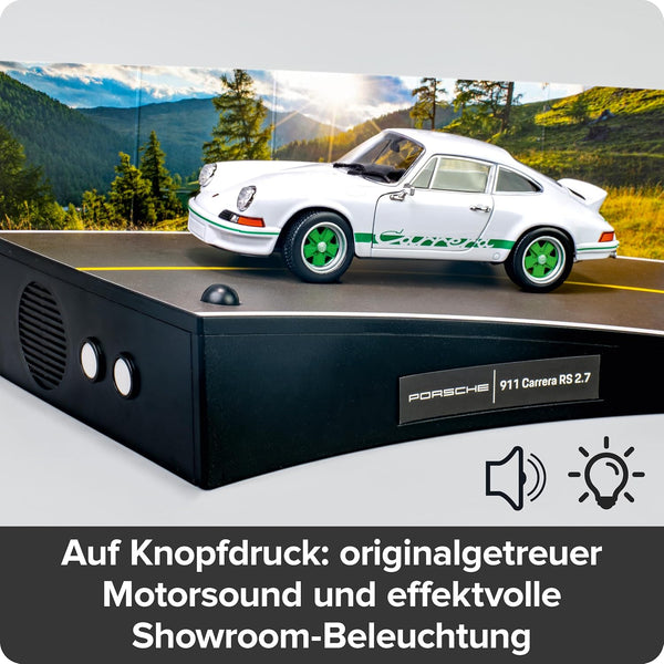 FRANZIS 67267 Porsche 911 Carrera RS 2.7 Build Your Legend Detailed Model Kit Including Sound Module, LED Lighting, Accompaniment Book