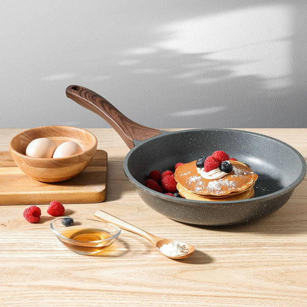 SENSARTE 17 Piece Pots and Pans Set, Nonstick Detachable Handle Cookware, Induction Kitchen Cookware Set with Removable Handle, Healthy Non Stick RV Cookware, Oven Safe (Black)