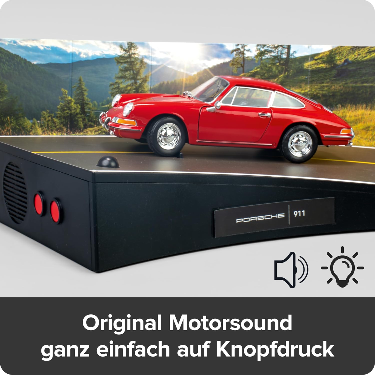 FRANZIS 67247 Porsche 911 Build Your Legend Detailed Model Kit Including Sound Module, LED Lighting, Accompaniment Book