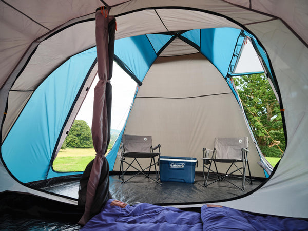 Coleman Waterfall 5 Family Tent | 5 Man Dome-Tunnel Hybrid Tent with Separate Living And Sleeping Area | Easy To Pitch | 5 Person Camping Tent | 3000mm Waterproof | with Sewn-in Groundsheet