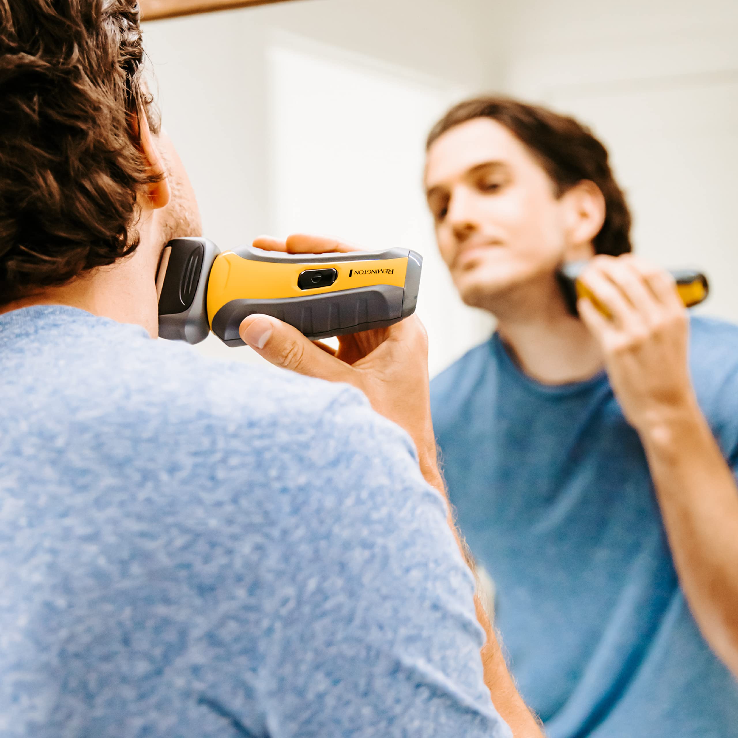 Remington Virtually Indestructible Men's Electric Shaver (Cordless, Wet & Dry, Rotary Shaver, Pop-up Detail Trimmer, 3-Day Stubble Styler Guard, USB Charging, 60-Minute Usage, 4-Hour Charge) PR1855