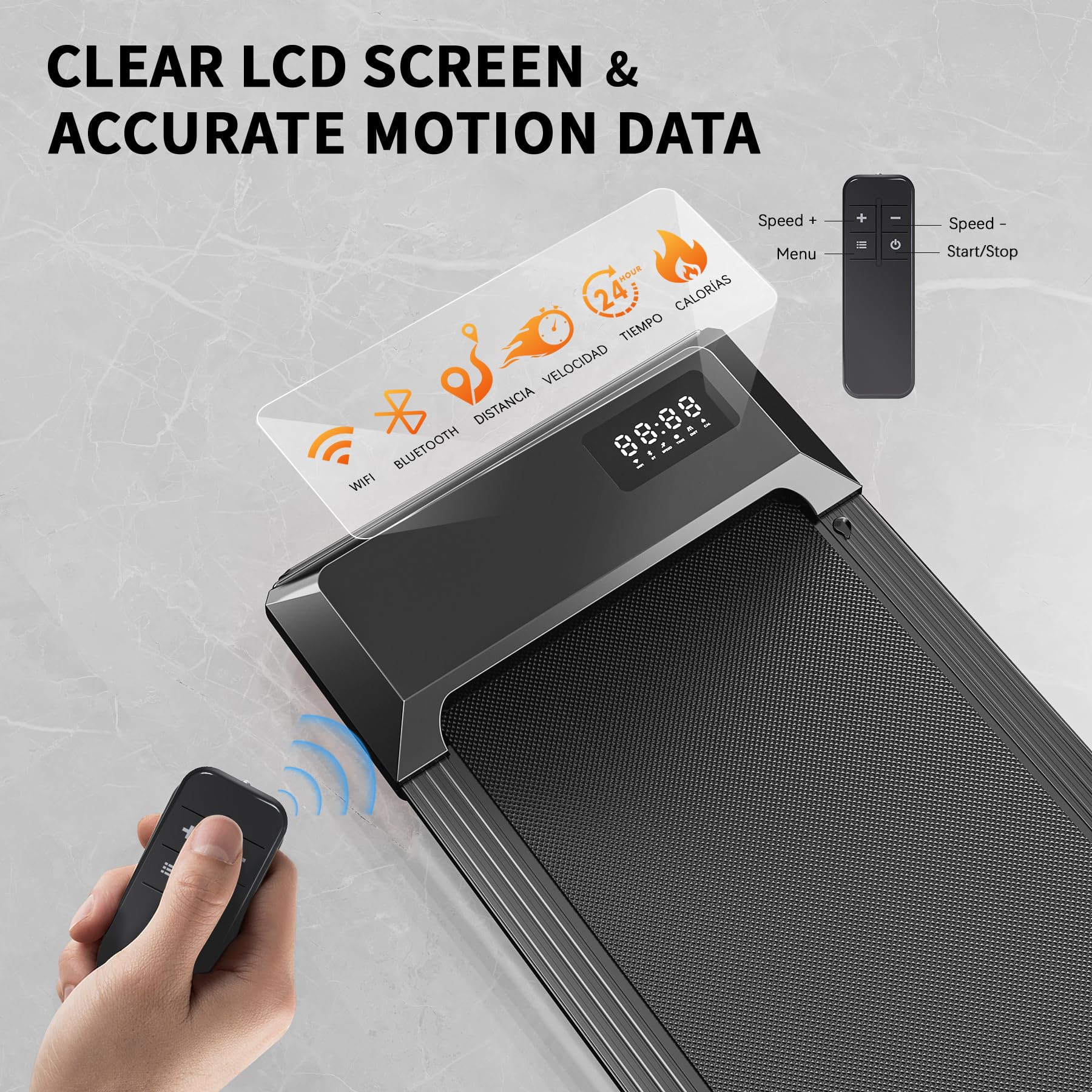 Superun Walking Pad Raceable 2.5HP APP Control Under Desk Treadmill 136KG Capacity Portable Walking Machine for Home with Training Courses and Multi-Runner Races