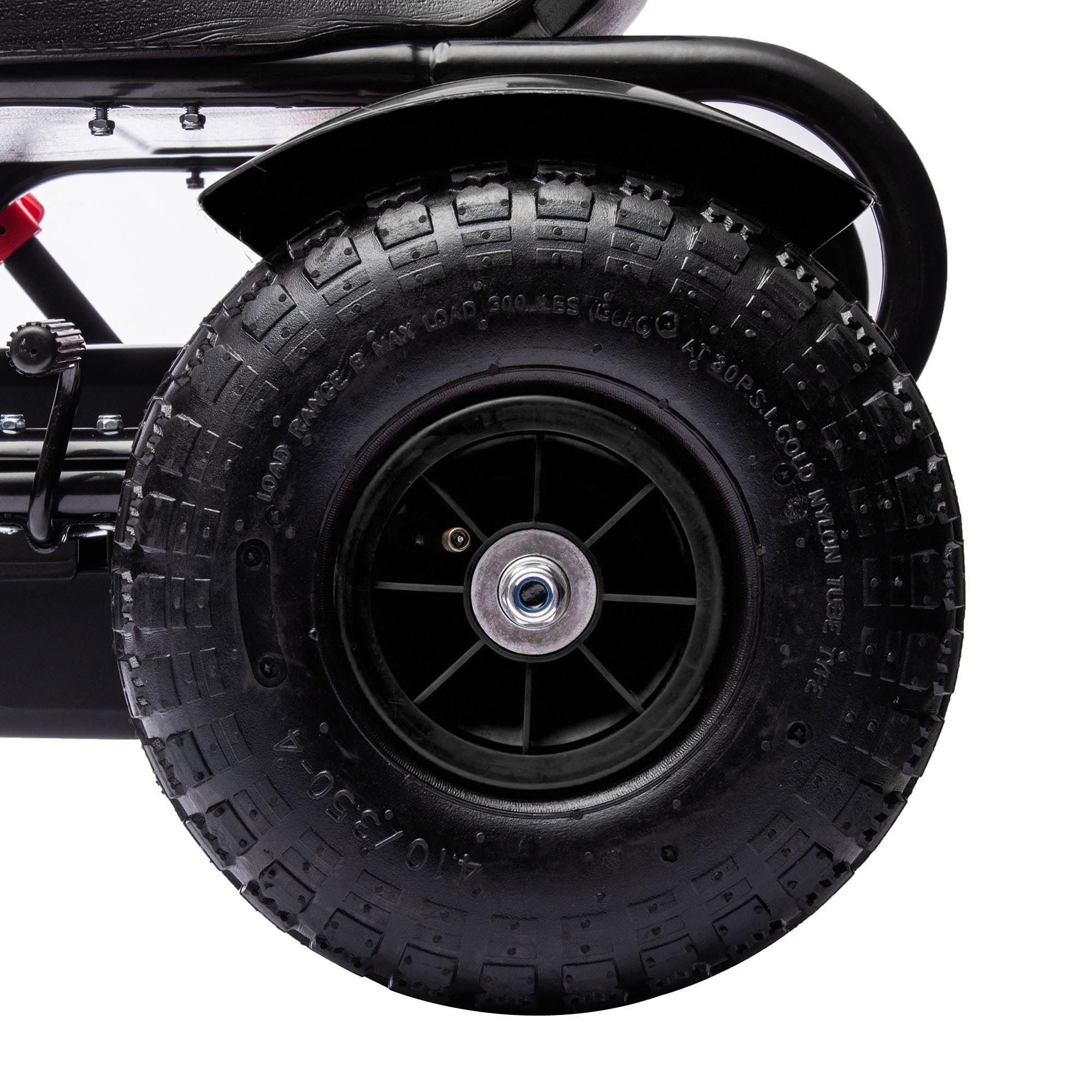 HOMCOM Children Pedal Go Kart, Kids Ride On Racer with Adjustable Seat, Inflatable Rubber Tyres, Handbrake, for Ages 5-12 Years - Black