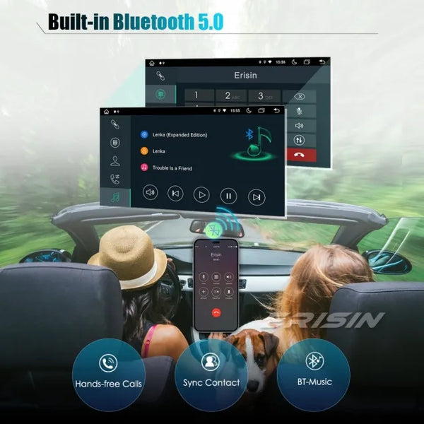 ES8998V 9" 8-Core Android 13.0 Car Stereo GPS Sat Nav for VW Golf Mk5 Mk6 Passat B6 Skoda Touran Seat Skoda Touran T5 Vento DAB+ Wireless CarPlay DSP WIFI 64GB