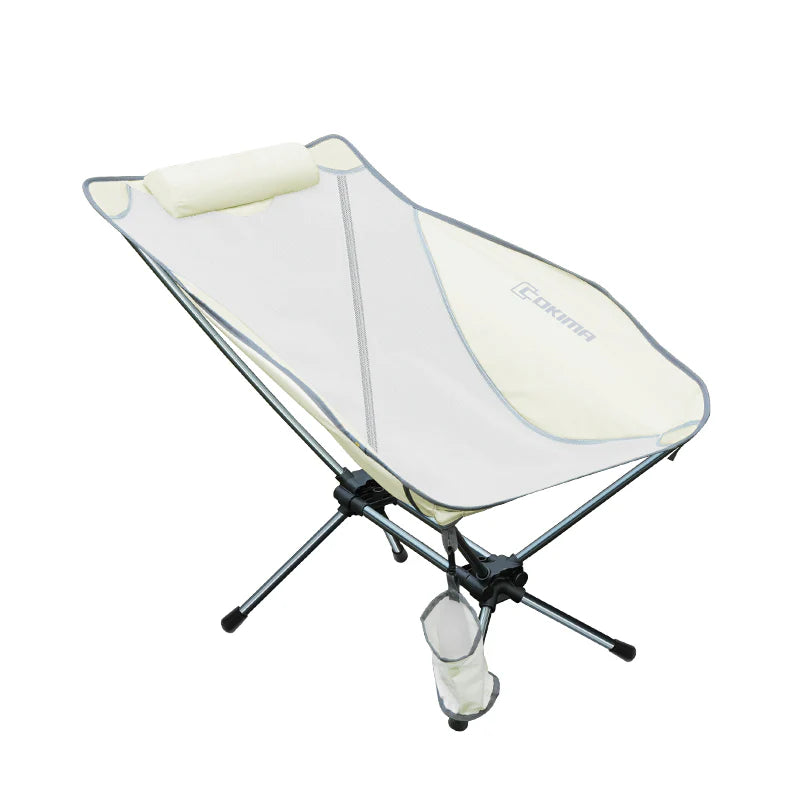 Cokima CK7-SC02 LunarSpin 360° Rotating Advanced Moon Chair - Recliner Chair and Dryer Portable Camping Fishing - Available in White or Black