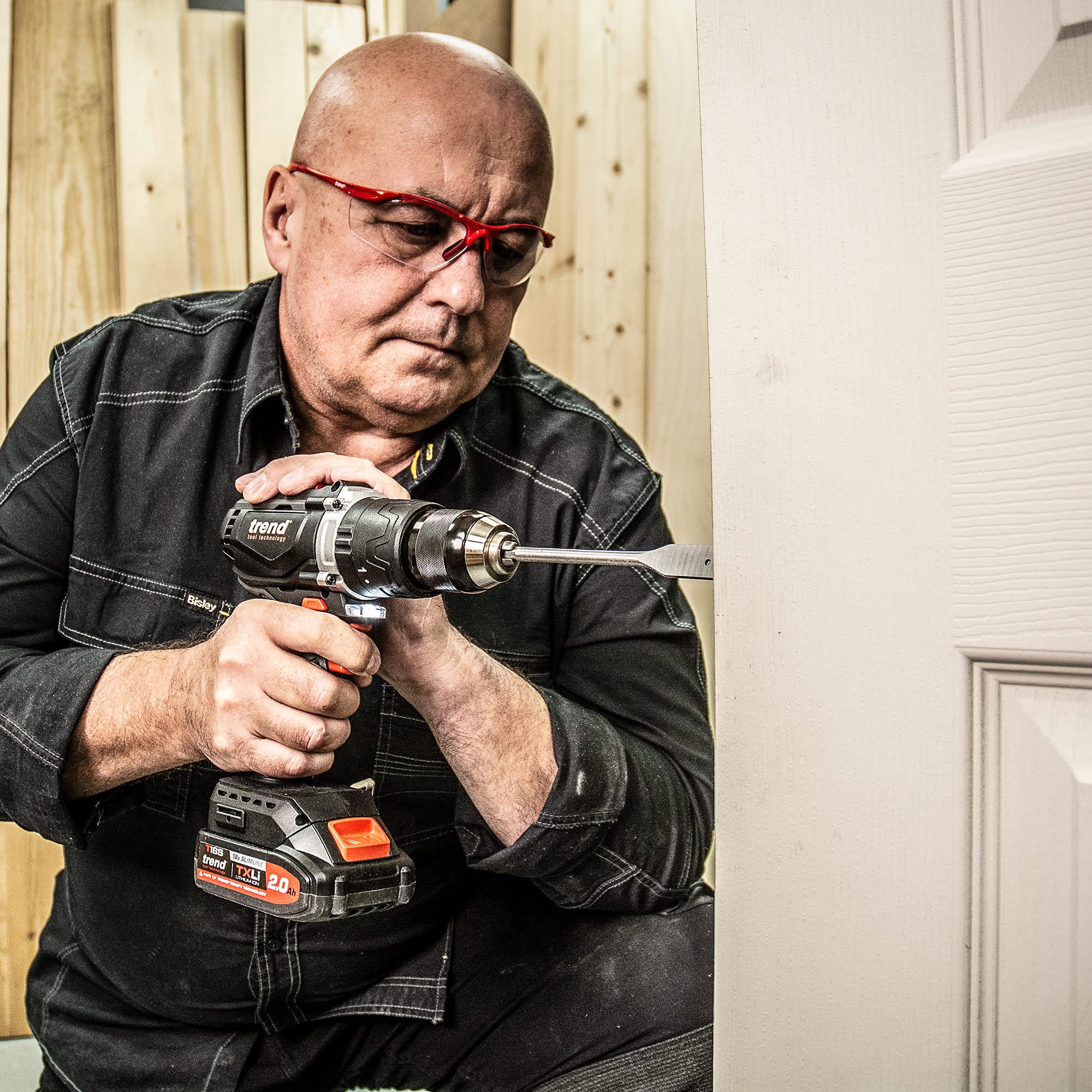 Trend 18V Cordless Brushless Impact Driver with High Performance Motor & Two Speed Settings, Bare Tool (Battery & Charger Sold Separately), T18S/IDB