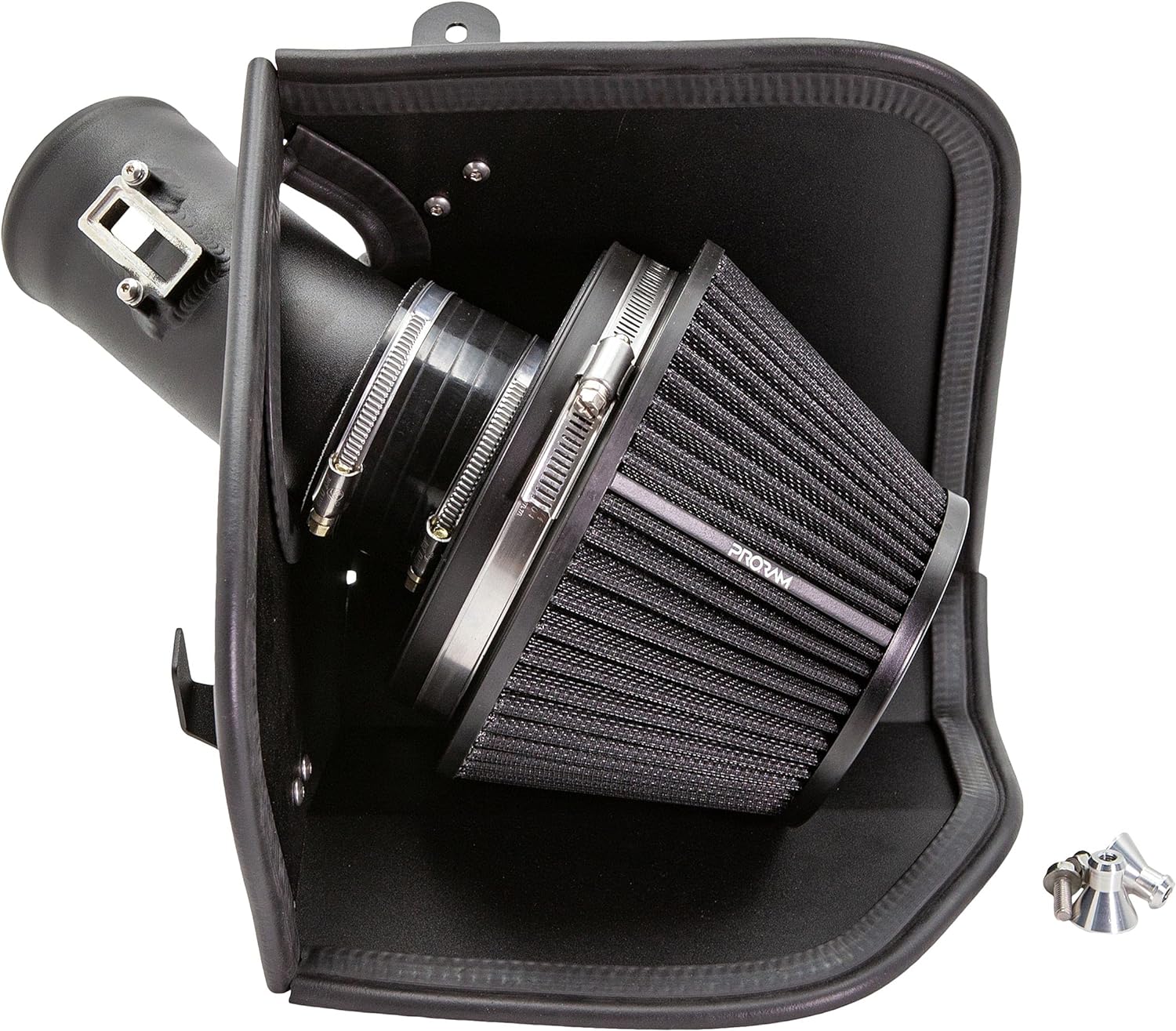 Ramair Air Filter Silicone Heat Shield Air Filter Induction Kit PRORAM Air Filter Intake Kit F56 BMW Mini One Cooper S JCW 2018+ BLACK