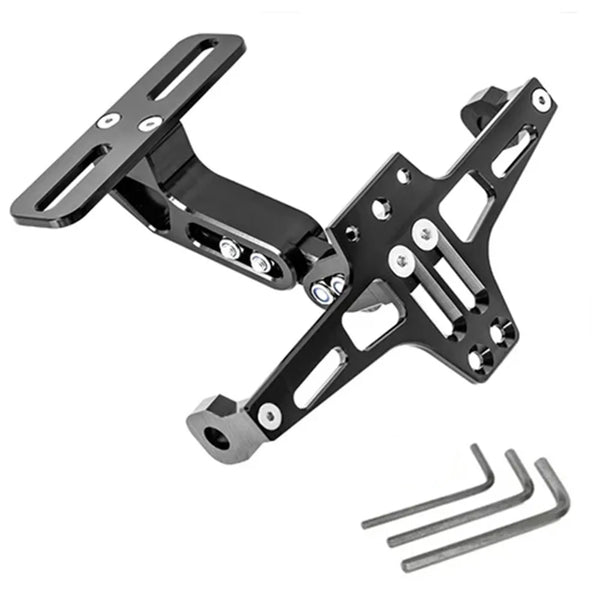 Universal Motorcycle License Plate Holder Number Plate Holder With Turn Signal Lights For Yamaha MT07 Kawasaki Z800 Honda BMW