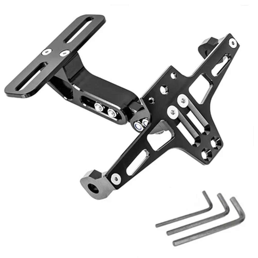 Universal Motorcycle License Plate Holder Number Plate Holder With Turn Signal Lights For Yamaha MT07 Kawasaki Z800 Honda BMW