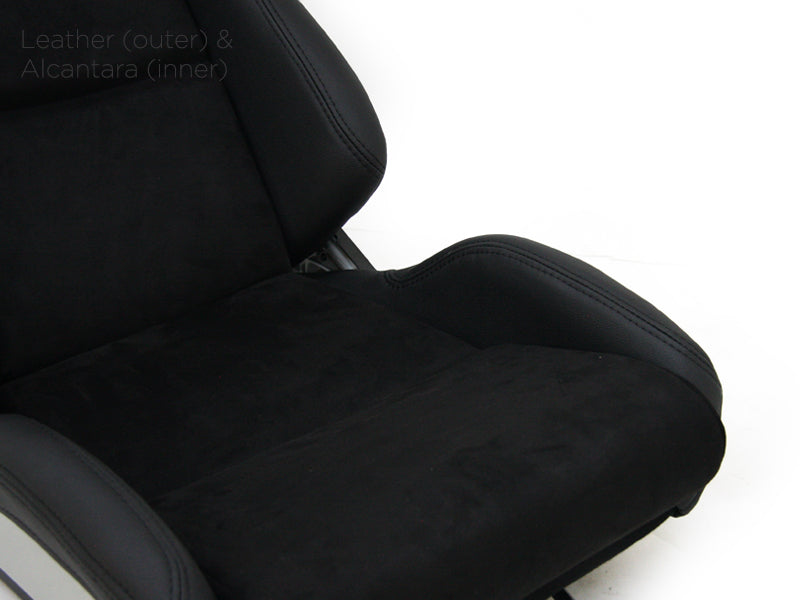 UK TATECH x1 Univ Bucket Seat Porsche Carbon 986 Boxster 987 Cayman 997 911 GT3 GT4 Style Suede Alcantara & Synthetic Leather