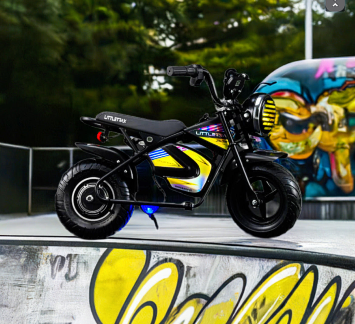 Littletrax 350W Kids Electric Bike – Ages 3 to 7 ride on mini motorbike