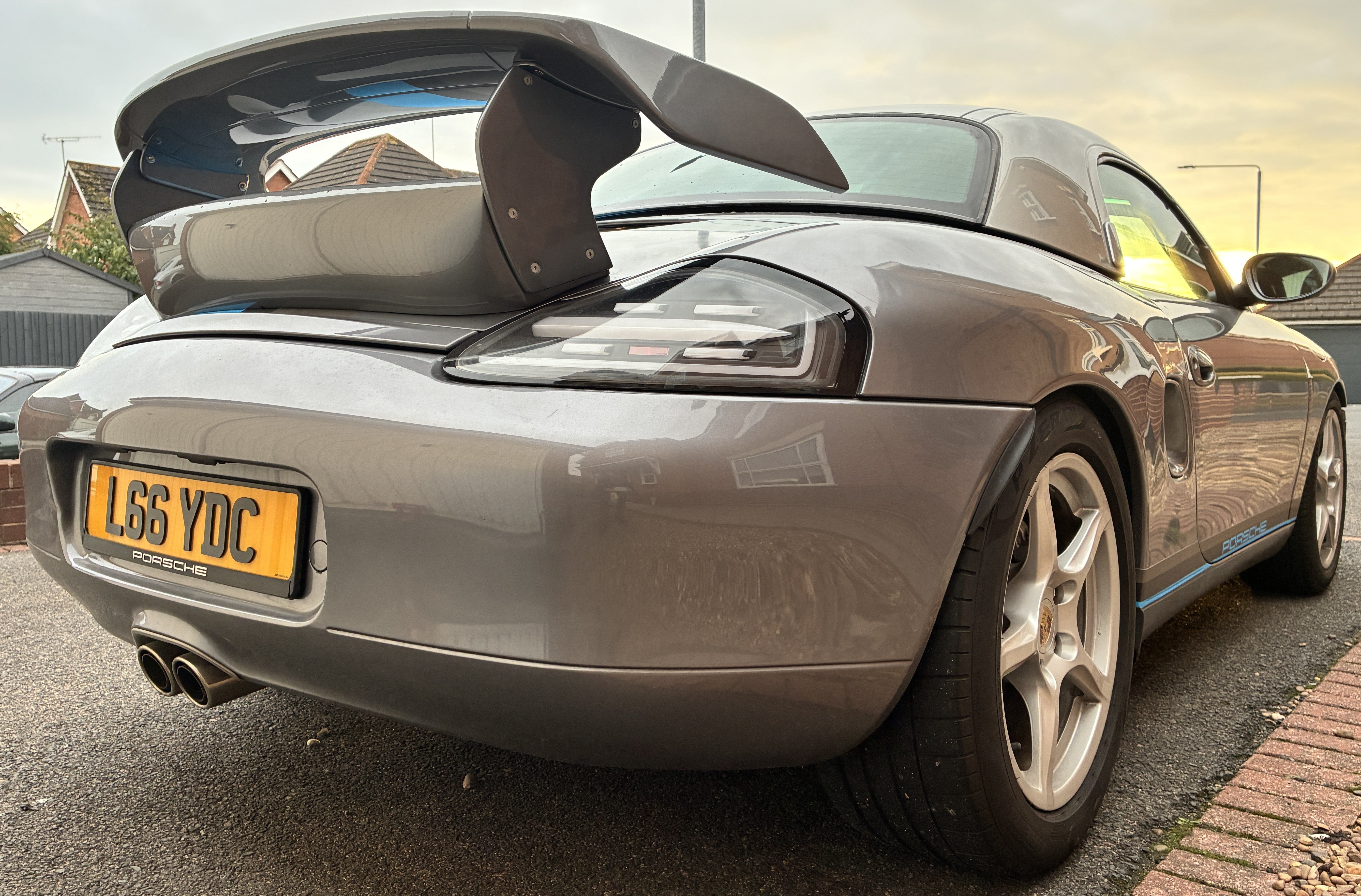 DS Porsche 986 Boxster 96-04 GTS Rear Wing Boot Tail Spoiler GT3 GT4 Unpainted FRP