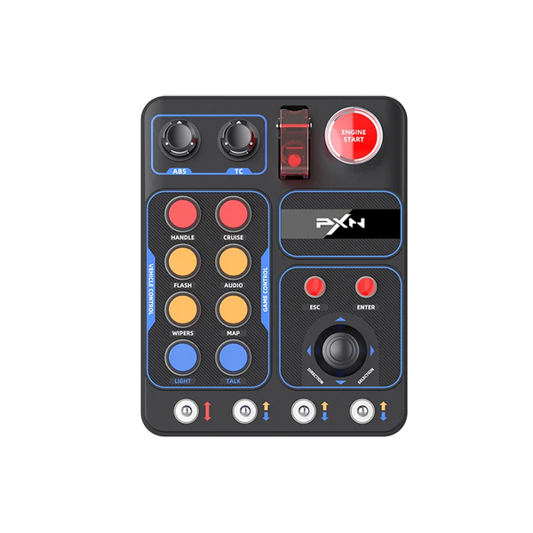 PXN CB1 Simulator Race Central Control Box Multifunctional Keys Control Box RGB For EURO Truck Simulator Racing Game Custom PC