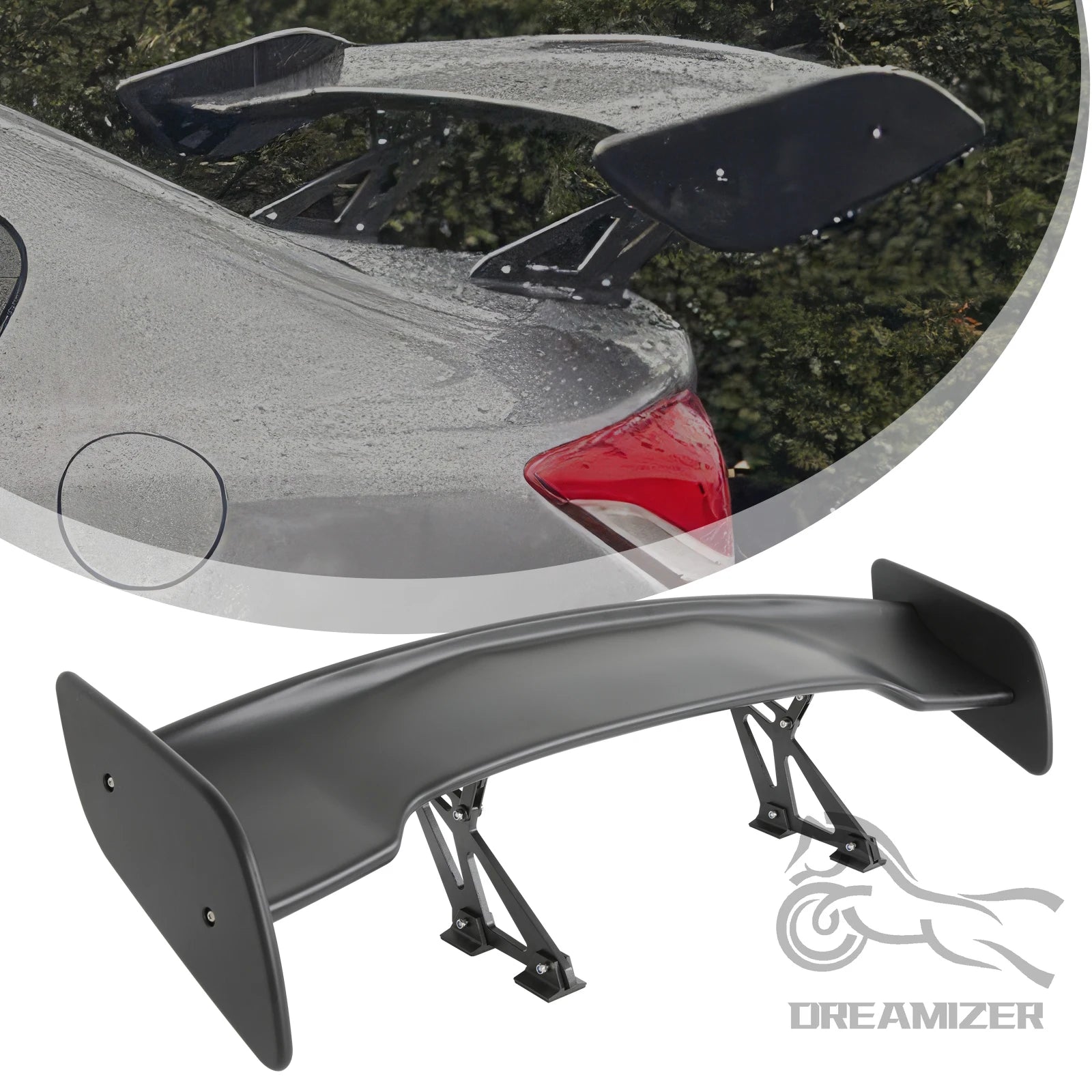 Universal GT Style Rear Spoiler Wing Tail Air Dam For 99% Sedan Body Kit Decoration Racing Car Tuning Accessories