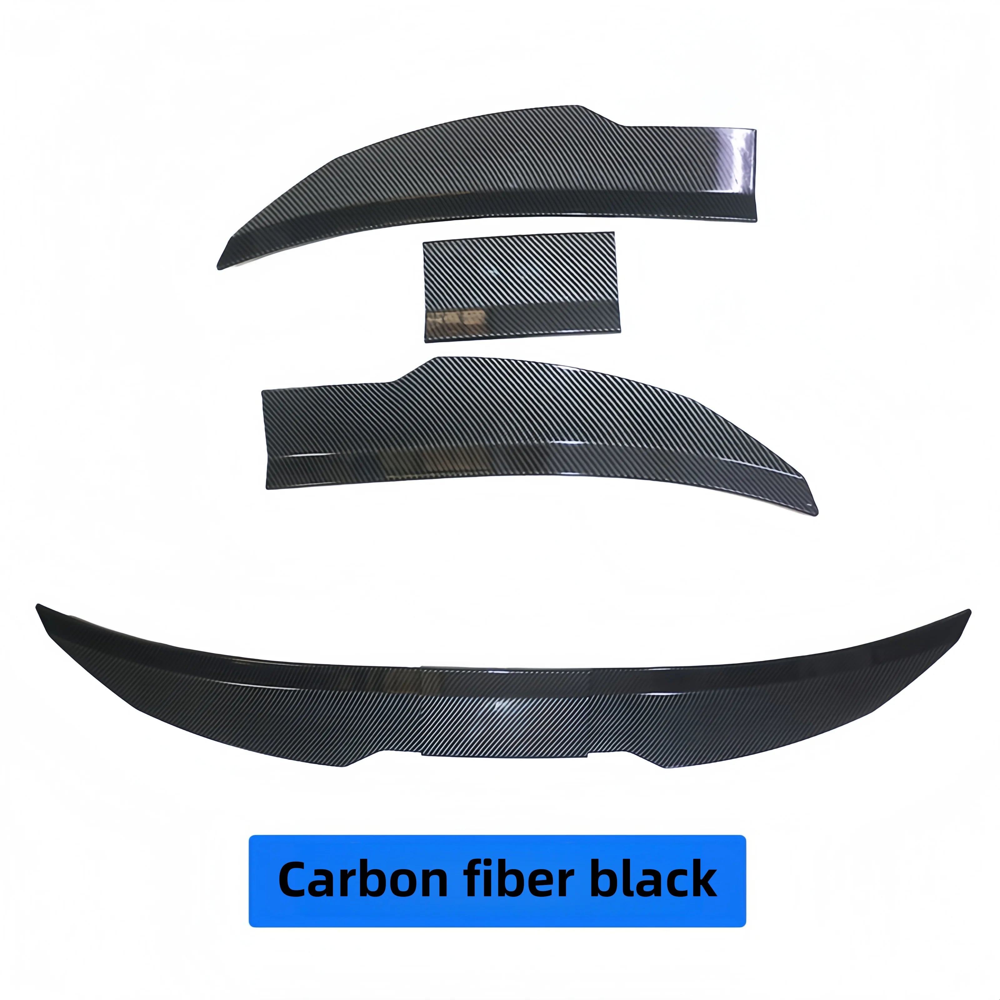 3Pcs Universal Trunk Tail Rear Wing Spoiler 115-125Cm For BMW For Tesla For Audi Toyota Honda KIA Hyundai Car Accessories