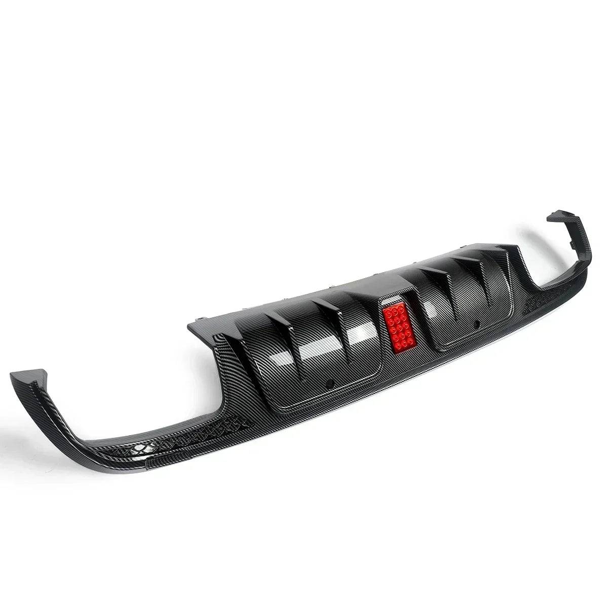 C63/ C63S/C43 4 Door Sedan Rear Diffuser With Exhaust Endtips For Mercedes Benz C class W205 2015-2021 Carbon Look