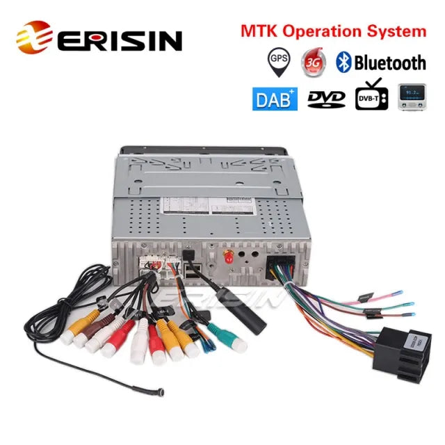 ES6588K Universal  motorized retractable Touch Screen 7" Detachable 1 Din DAB+Car Stereo DVD Radio USB SD GPS Bluetooth RDS DTV SatNav