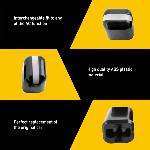 4Pcs Air Conditioning Control Switch Knob Black For Toyota RAV4 4Runner Tacoma Mr2 Tercel Paseo Tacoma Corolla Car Accessories