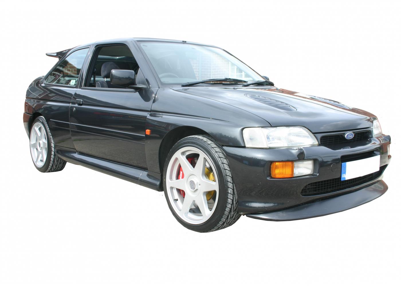 DS Ford Escort Cosworth MK5 5B 6 7 Front Bumper Splitter Kit Gloss Black Includes Lower Lip / Middle Splitter / Hockey Sticks