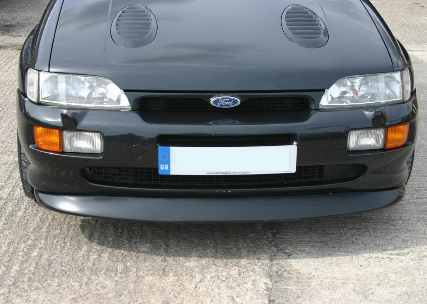 DS Ford Escort Cosworth MK5 5B 6 7 Front Bumper Stone Deflector Middle Splitter Gloss Black