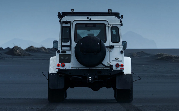 GLOHH GL-2x DARK SMOKE Set of 6 (3 lights each side) LED DRL Rear Lights Taillights Tail Lamps Land Rover Defender Halo Smoke 90-16 Dynamic Start-up display welcome light