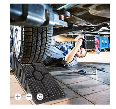 FK 2x 2.5 Ton Heavy Duty Car Ramps for Vehicle Lifting & Maintenance Checks / Oil Changes - Save on Jack