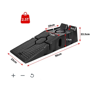 FK 2x 2.5 Ton Heavy Duty Car Ramps for Vehicle Lifting & Maintenance Checks / Oil Changes - Save on Jack
