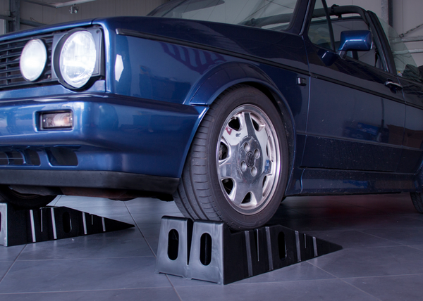 FK 2x 2.5 Ton Heavy Duty Car Ramps for Vehicle Lifting & Maintenance Checks / Oil Changes - Save on Jack
