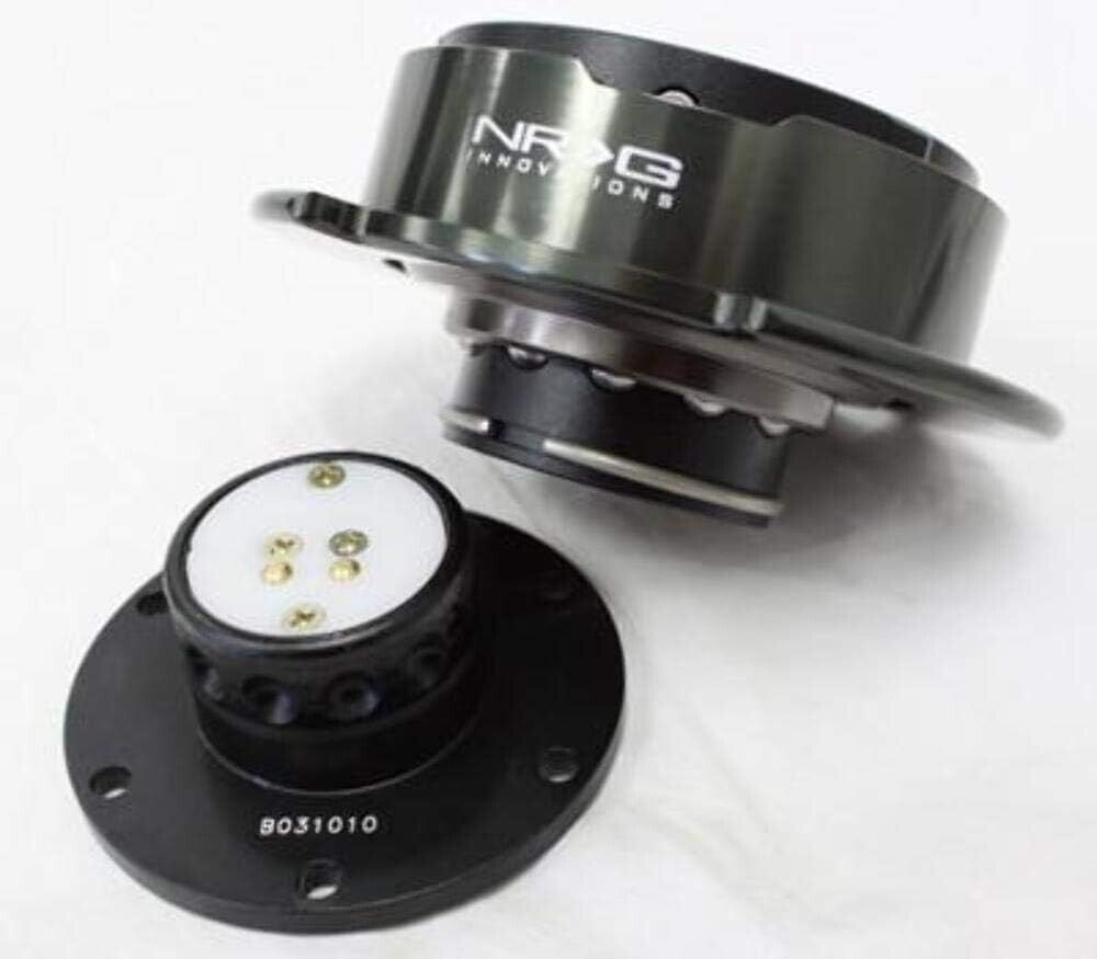NRG Innovations SRK-250BkC Forged Quick Release Steering Wheel Boss Hub Univ