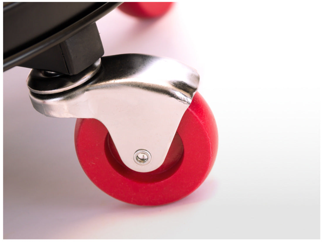 FK Workshop Stool Wheels Garage Creeper Seat Working Chair Storage Adj Height