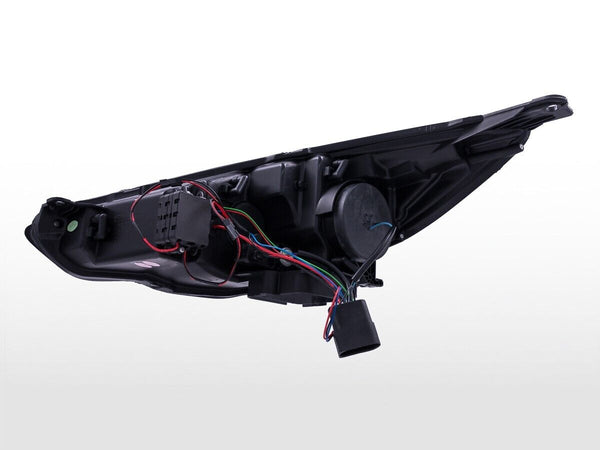 FK Pair LED DRL Projector Lightbar Headlights Ford Focus C346 15-18 chrome ST RS LHD