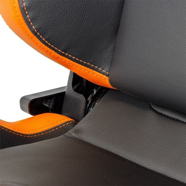 Auto-Style RS6-2 x1 Universal Car Van 4x4 Motorhome Bucket Seat Matt Black Orange +slides