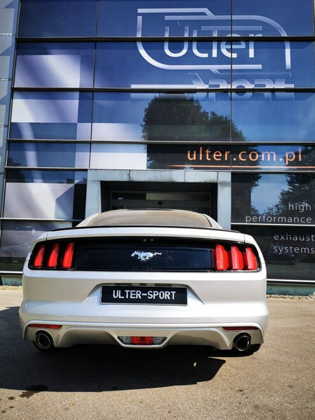 Ulter Sport Double / Dual / Twin stainless steel sports exhaust muffler Ford Mustang MK6 2.3 Ecoboost