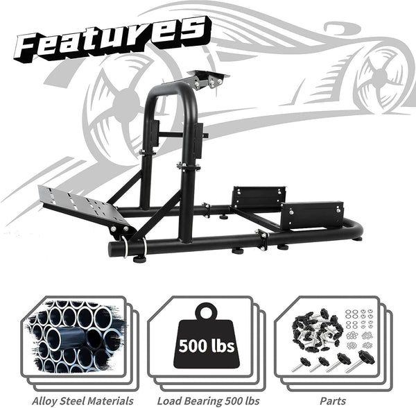 Driving Game Sim Racing Frame Rig - Add Seat Wheel Pedals Xbox PS PC Console F1