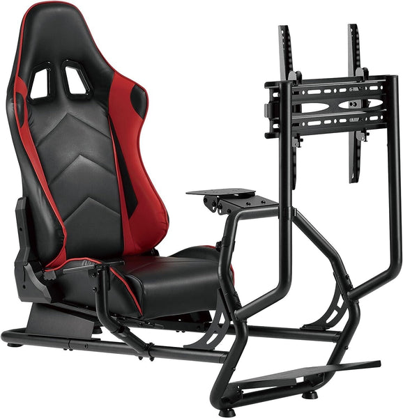 HIGH-END Driving Game Sim Racing Frame & Seat Wheel Pedals Xbox PS PC Console F1